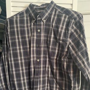 Black American Eagle Button-Down Shirt